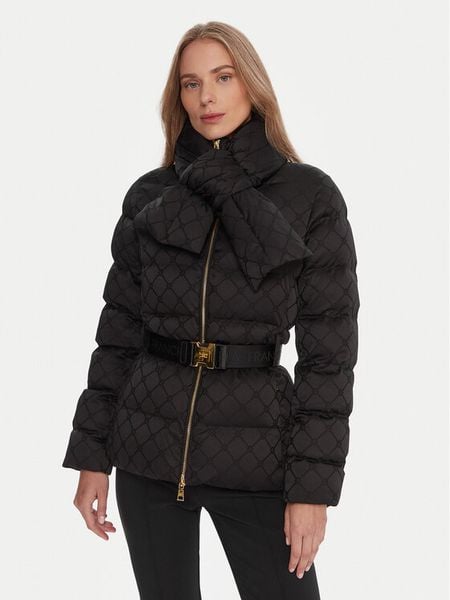 Elisabetta Franchi Kurtka zimowa PI-83D-56E2-V600 Czarny Regular Fit. Czarne kurtki Elisabetta Franchi, na zimę, bez wzorów, z syntetyku, bez kaptura. Za 2,599.00 zł.