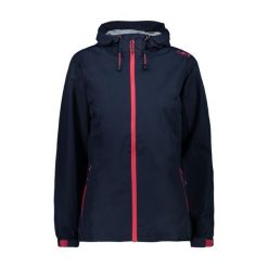 Kurtka przeciwdeszczowa damska z kapturem CMP. Czerwone kurtki przeciwdeszczowe CMP, bez wzorów, z kapturem, trekkingowe. Za 288.10 zł.