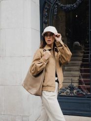 Maison héritage PARIS Skórzany shopper bag "Kira" w kolorze beżowym - 35 x 32 x 13 cm rozmiar: onesize. Brązowe shopper bag maison héritage PARIS, bez wzorów, z materiału, na ramię, bez dodatków. Za 363.71 zł.