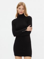 ONLY Sukienka dzianinowa 15307641 Czarny Slim Fit. Czarne sukienki ONLY, xl, bez wzorów, z dzianiny, bez kołnierzyka, bez ramiączek. Za 329.99 zł.