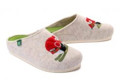 DR. BRINKMANN 320150-81 offwhite, kapcie damskie. Kapcie Dr. Brinkmann, bez wzorów. Za 249.90 zł.