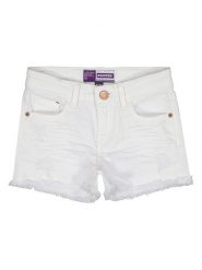 RAIZZED® Szorty dżinsowe "Louisianna" w kolorze białym rozmiar: 110. Białe szorty z aplikacjami, ze skóry, klasyczne. Za 60.99 zł.