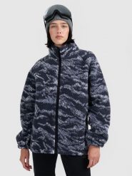 4F Polar sherpa oversize ze stójką uniseks - granatowy XXL. Niebieskie bluzy z polaru 4f, xxl, bez wzorów, z polaru. Za 299.99 zł.