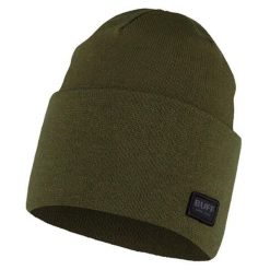 Czapka zimowa lifestyle Niels. Zielone czapki zimowe Buff, bez wzorów, sportowe. W wyprzedaży za 79.45 zł.
