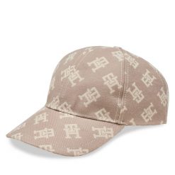 Czapka z daszkiem Tommy Hilfiger. Szare czapki z daszkiem Tommy Hilfiger, bez wzorów. Za 119.99 zł.