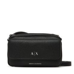 Torebka Armani Exchange. Czarne listonoszki Armani Exchange, bez wzorów, bez dodatków. Za 479.99 zł.