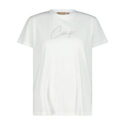 T-shirt damski CMP. Białe t-shirty sportowe CMP, uniwersalny, bez wzorów, bez ramiączek. Za 79.99 zł.