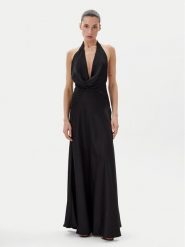 Eleh Sukienka wieczorowa ESS250181 Czarny Regular Fit. Czarne sukienki Eleh, l, bez wzorów, z syntetyku, wizytowe, bez kołnierzyka, bez ramiączek. Za 389.99 zł.