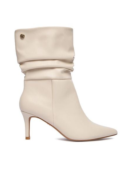 Nine West Botki CEO-SAMIRA-01 Écru. Botki Nine West, bez wzorów, z materiału, bez obcasa, na szpilce, bez zapięcia. Za 299.99 zł.