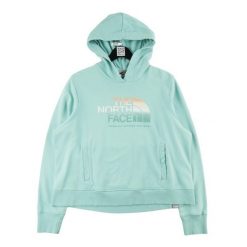 Second life - Damska bluza z kapturem TNF turkusowa - Jak nowy. Niebieskie bluzy The North Face, bez wzorów, bez ramiączek, z kapturem. Za 127.76 zł.