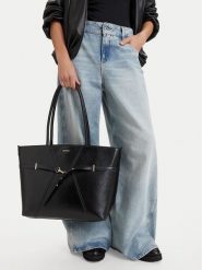 Jenny Fairy Torebka CEO-JNY-M-017-10 Czarny. Czarne shopper bag Jenny Fairy, bez wzorów, ze skóry, bez dodatków. Za 159.99 zł.