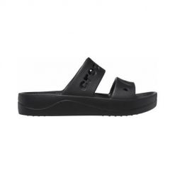 Klapki damskie Crocs Baya Platform. Klapki Crocs, bez wzorów, z materiału, bez obcasa, bez zapięcia. W wyprzedaży za 169.00 zł.