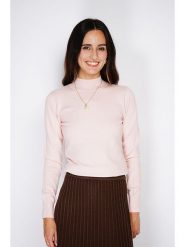 ASSUILI Sweter w kolorze jasnoróżowym rozmiar: 40. Różowe swetry Assuili, bez wzorów, z kaszmiru, klasyczne, bez ramiączek. Za 131.12 zł.