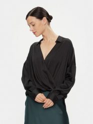 Imperial Bluzka CJF4GDG Czarny Oversize. Czarne bluzki Imperial, xs, bez wzorów, z syntetyku, bez kołnierzyka, bez ramiączek. Za 219.99 zł.