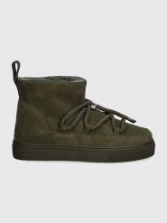 INUIKII Skórzane botki zimowe "Classic Low" w kolorze khaki rozmiar: 40. Brązowe botki Inuikii, bez wzorów, ze skóry, bez obcasa, bez zapięcia. Za 820.85 zł.