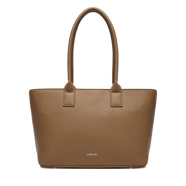 Torebka Lasocki. Brązowe shopper bag Lasocki, bez wzorów, bez dodatków. Za 189.99 zł.
