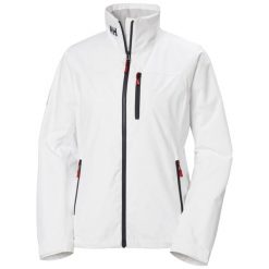 Damska kurtka wodoodporna Helly Hansen Crew 2. Czarne kurtki Helly Hansen, xl, z aplikacjami, z materiału, klasyczne, bez kaptura. Za 751.50 zł.