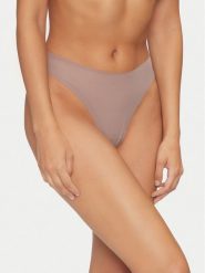 Chantelle Stringi Pulpies C22HG9 Beżowy. Brązowe stringi Chantelle, bez wzorów, z syntetyku. Za 39.99 zł.
