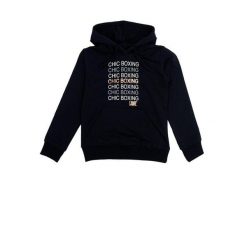 Bluza z kaptur na co dzień na siłownię. Czarne bluzy LEONE 1947 APPAREL, bez wzorów, z bawełny, bez kaptura, na fitness i siłownię. W wyprzedaży za 101.80 zł.