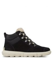 Sorel Botki Explorer Next™ Hiker Wp NL5028-010 Czarny. Czarne botki Sorel, bez wzorów, ze skóry, bez obcasa, na płaskiej podeszwie, bez zapięcia. Za 369.99 zł.