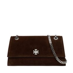 Torebka Tory Burch. Brązowe kopertówki Tory Burch, bez wzorów, wizytowe, bez dodatków. Za 2,699.00 zł.