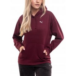 Bluza Damska PUMA Z Kapturem Hoodie Sportowa Kangurka Bawełniana roz. XXL. Czerwone bluzy z kapturem Puma, xxl, bez wzorów, z bawełny, z kapturem. Za 171.00 zł.