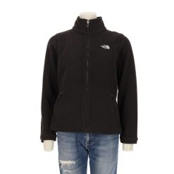 Damska czarna kurtka polarowa TNF. Czarne kurtki The North Face, l, bez wzorów, z polaru, sportowe, bez kaptura. Za 170.36 zł.