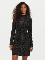 Guess Sukienka koktajlowa Elizabeth W4BK15 KCGJ2 Czarny Slim Fit. Czarne sukienki Guess, s, z aplikacjami, z syntetyku, wizytowe, bez kołnierzyka, bez ramiączek. Za 599.99 zł.