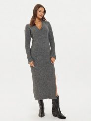 Liu Jo Sukienka dzianinowa WF4532 MA57P Szary Slim Fit. Szare sukienki Liu Jo, s, bez wzorów, z dzianiny, bez kołnierzyka, bez ramiączek. Za 429.99 zł.