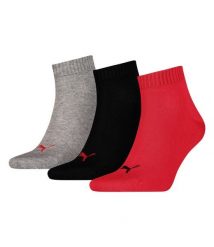 Skarpety o długości 3/4 Puma (x3). Czarne skarpetki Puma, bez wzorów, z bawełny. Za 88.00 zł.