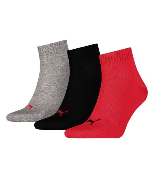 Skarpety o długości 3/4 Puma (x3). Czarne skarpetki Puma, bez wzorów, z bawełny. Za 88.00 zł.