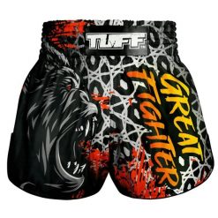 Spodenki treningowe TUFF Kong Rampage. Czarne szorty sportowe TUFF, bez wzorów, z materiału, na fitness i siłownię. Za 149.00 zł.