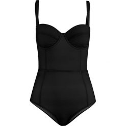 Kostium kąpielowy modelujący, na fiszbinach bonprix czarny. Bielizna modelująca marki ARTENGO. Za 124.99 zł.