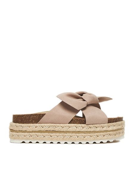 DeeZee Espadryle CT0626-16 Beżowy. Brązowe espadryle DeeZee, bez wzorów, z materiału, bez obcasa. Za 139.99 zł.