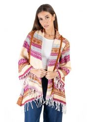 Isla Bonita by SIGRIS Kardigan w kolorze kremowo-jasnobrązowym rozmiar: onesize. Brązowe swetry Isla Bonita by SIGRIS, bez wzorów, z bawełny, bez ramiączek. Za 180.49 zł.