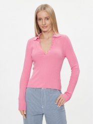 ONLY Sweter Minna 15309345 Różowy Regular Fit. Czerwone swetry ONLY, l, bez wzorów, z syntetyku, bez ramiączek. Za 69.99 zł.