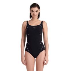 Damski kostium kąpielowy 1-częściowy Arena Jewel R. Białe stroje jednoczęściowe Arena, bez wzorów, z nylonu, sportowe. Za 323.50 zł.