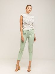Tantra Spodnie chino w kolorze zielonym rozmiar: M. Zielone chinosy Tantra, bez wzorów. Za 116.95 zł.