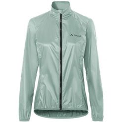 Kurtka rowerowa W Matera Air Jacket. Niebieskie kurtki do biegania Vaude, bez wzorów, z materiału, bez kaptura, rowerowe. Za 339.00 zł.