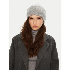 Czapka Pieces. Szare czapki zimowe Pieces, bez wzorów. Za 79.99 zł.