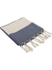 Samimi Chusta hammam w kolorze niebieskim - 45 x 90 cm rozmiar: onesize. Niebieskie chusty Samimi, bez wzorów, z bawełny. Za 47.95 zł.