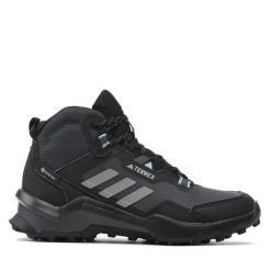 Trekkingi adidas. Szare buty trekkingowe adidas, z gore-texu, bez zapięcia. Za 699.99 zł.