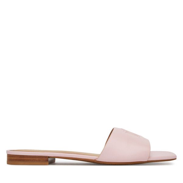 Klapki LAUREN RALPH LAUREN. Czerwone klapki Lauren Ralph Lauren, bez wzorów, bez obcasa, bez zapięcia. Za 389.99 zł.