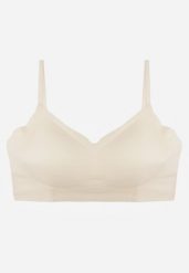 Jasnobeżowy Elastyczny Biustonosz Bezszwowy Bez Fiszbin Edaelia. Brązowe biustonosze Renee, bez wzorów, z jeansu. Za 29.99 zł.