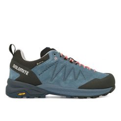 Buty damskie Dolomite CRODAROSSA LEATHER GTX DENIM BLUE. Niebieskie buty trekkingowe Dolomite, bez wzorów, z denimu, bez zapięcia, trekkingowe, gore-tex. Za 879.99 zł.