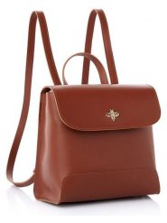 Lucky Bees Plecak "Marilyn" w kolorze jasnobrązowym - 21 x 21 x 11 cm rozmiar: onesize. Brązowe plecaki Lucky Bees, bez wzorów, z materiału, bez dodatków. Za 83.22 zł.