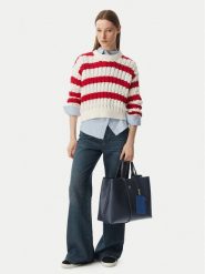Tommy Hilfiger Torebka Th Icon Satchel AW0AW18723 Granatowy. Niebieskie torebki klasyczne Tommy Hilfiger, bez wzorów, ze skóry, bez dodatków. Za 699.99 zł.
