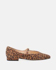 ZAMSZOWE BALERINY Z MOTYWEM ZWIERZĘCYM A002SUBROBA115. Baleriny Venezia, bez wzorów, ze skóry, bez obcasa, bez zapięcia. Za 449.00 zł.