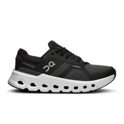 Buty do biegania damskie On Cloudrunner 2. Czarne buty do biegania On Running, bez wzorów, z materiału, bez zapięcia, do biegania. Za 849.00 zł.
