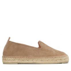 Espadryle Manebi. Brązowe espadryle Manebi, bez wzorów, bez obcasa. Za 549.99 zł.